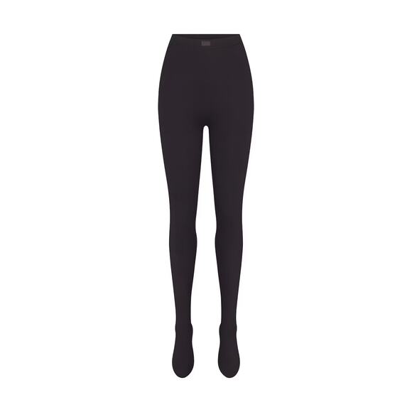 Nike x SKIMS Matte Footsie Grip Leggings in Obsidian Women XL - Picture 1 of 6